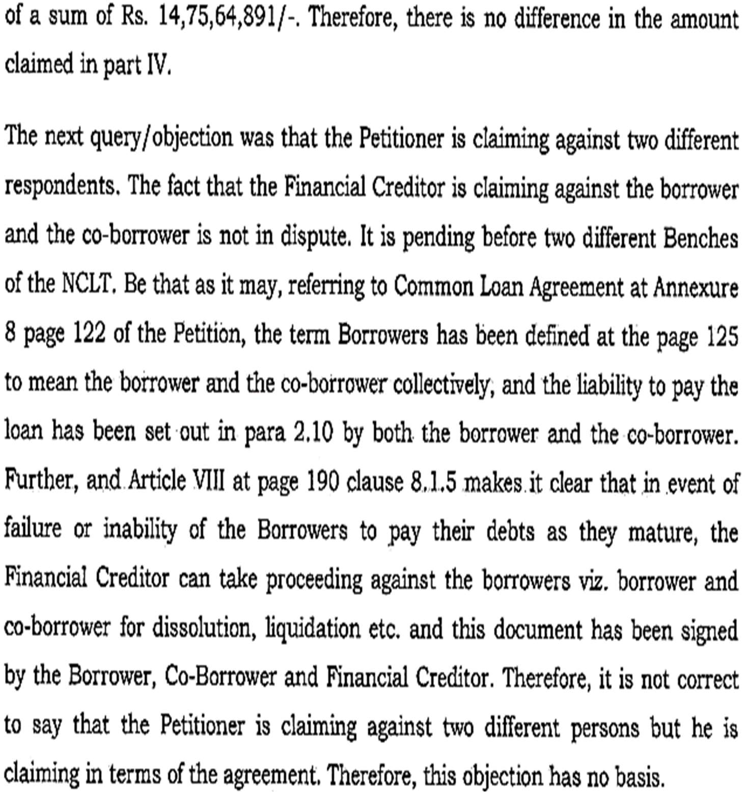 Exhibit reproduced from the original judgment