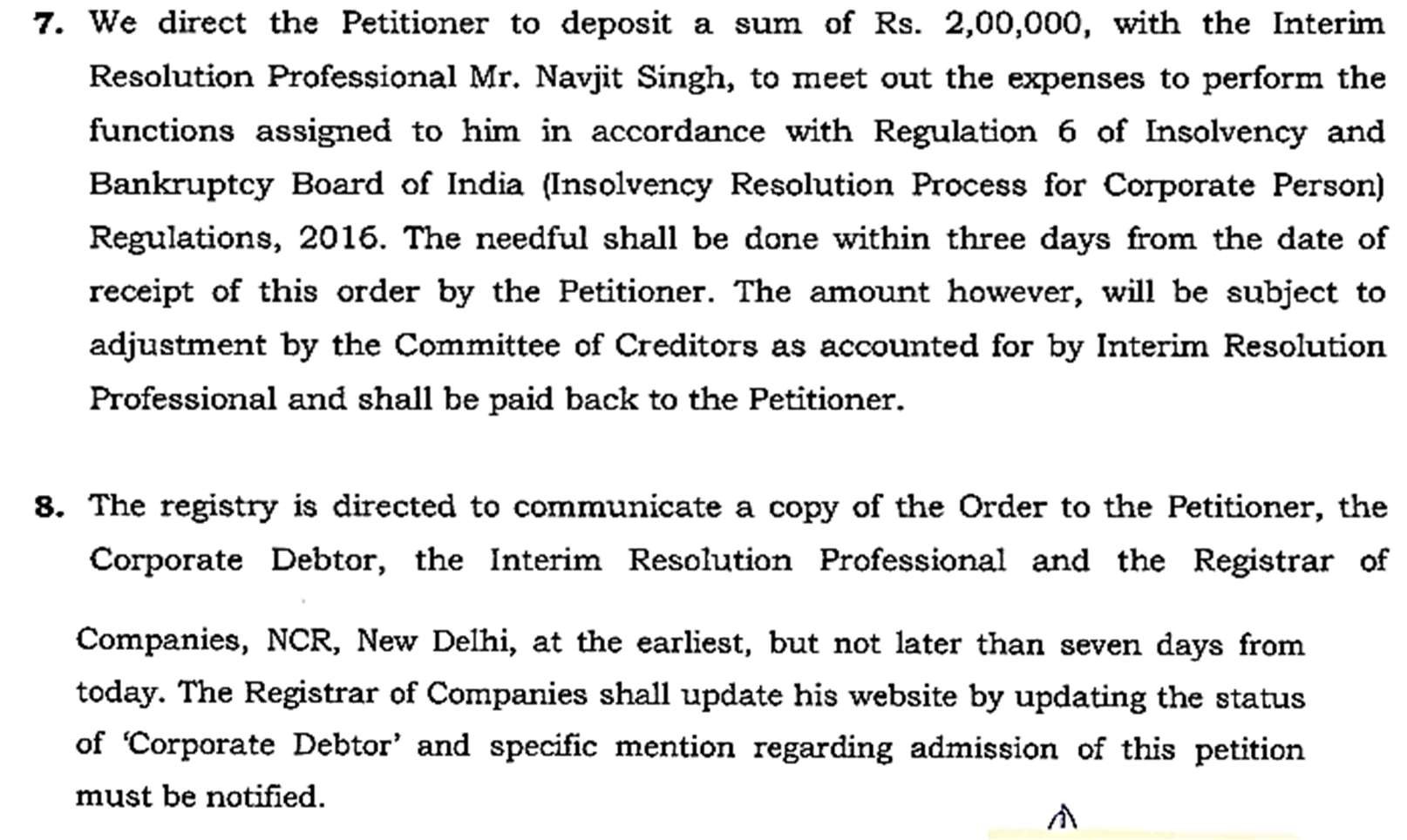 Exhibit reproduced from the original judgment