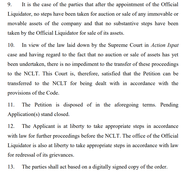 Exhibit reproduced from the original judgment