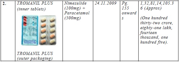 Exhibit reproduced from the original judgment
