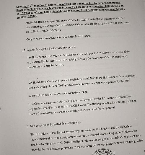 Exhibit reproduced from the original judgment