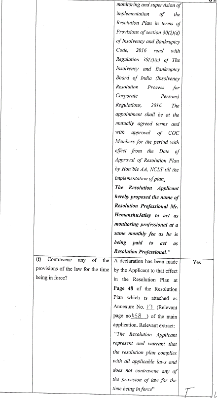 Exhibit reproduced from the original judgment
