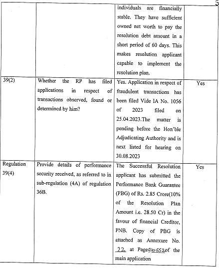 Exhibit reproduced from the original judgment