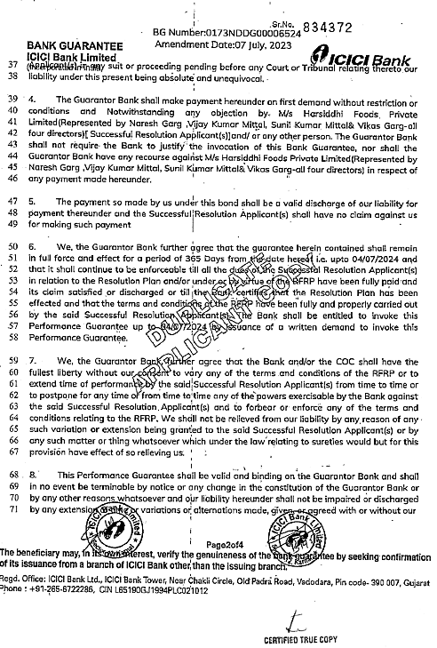 Exhibit reproduced from the original judgment