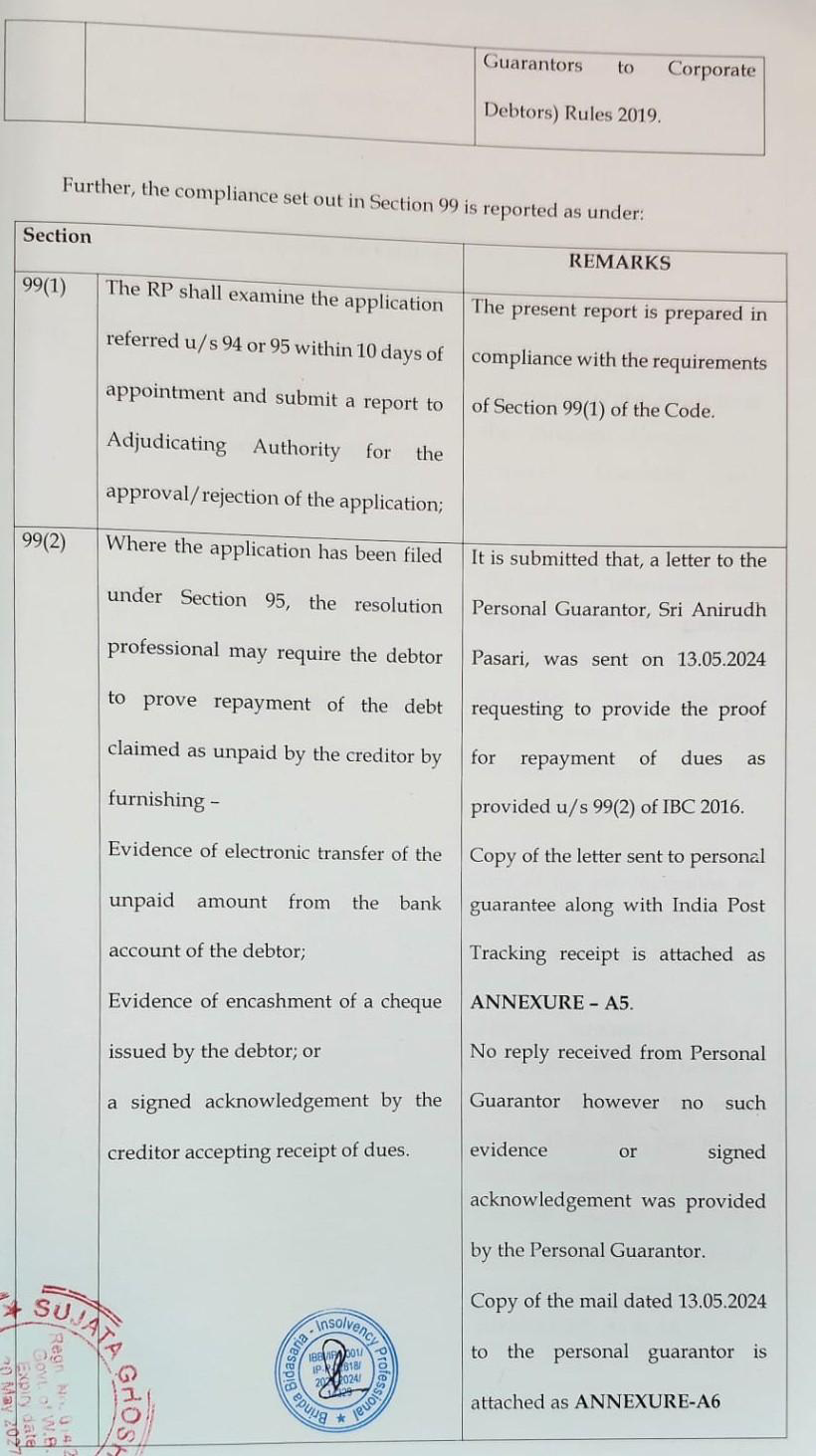 Exhibit reproduced from the original judgment