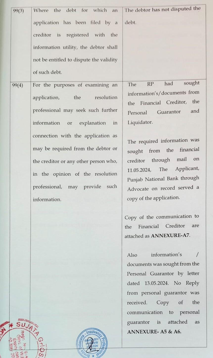 Exhibit reproduced from the original judgment