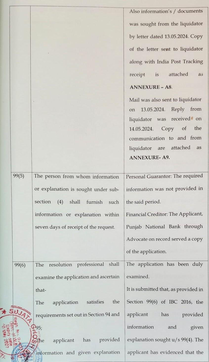 Exhibit reproduced from the original judgment