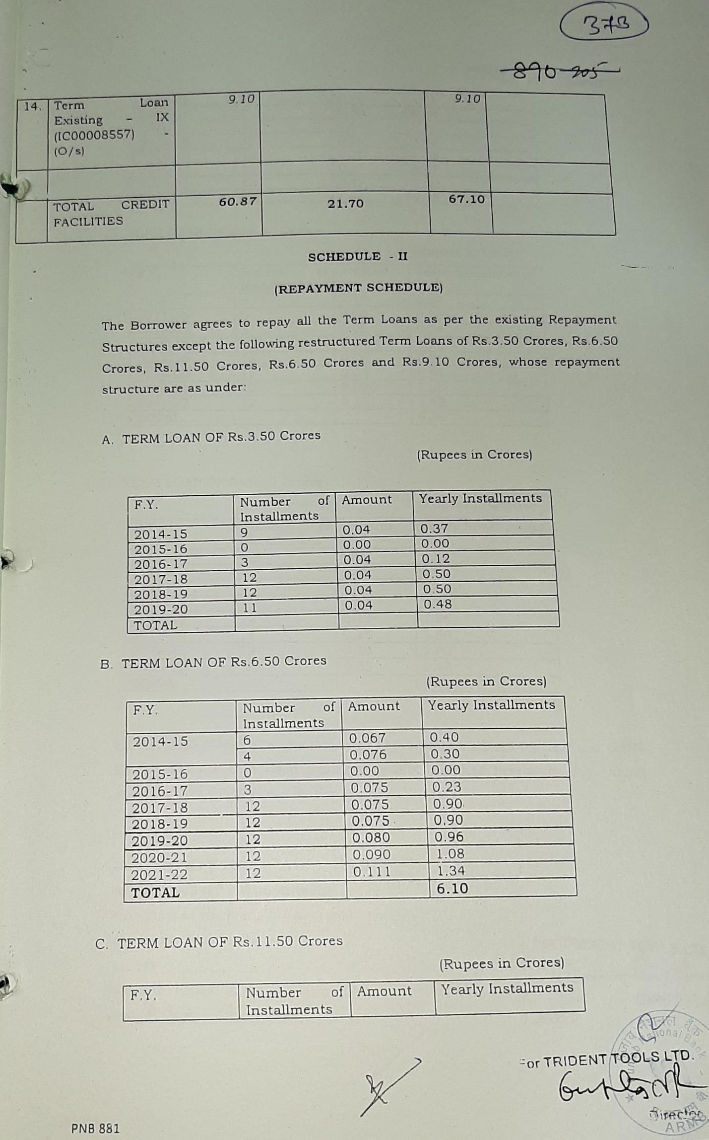 Exhibit reproduced from the original judgment