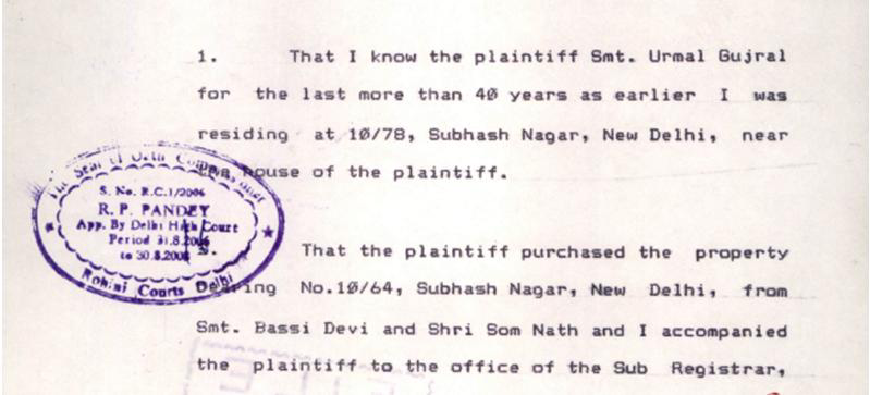 Exhibit reproduced from the original judgment