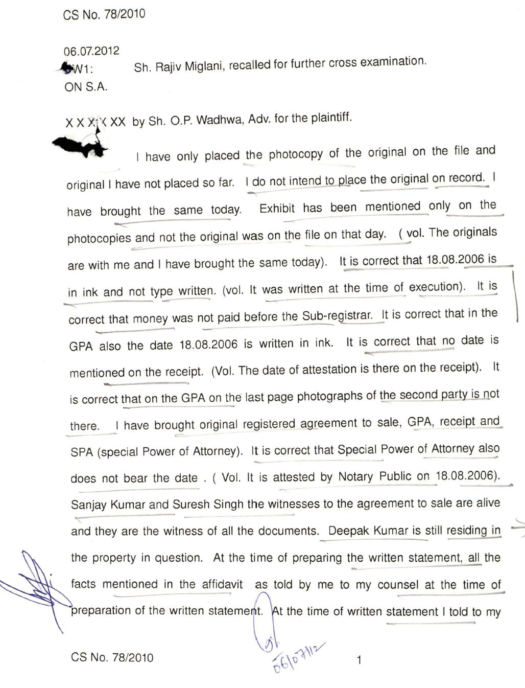 Exhibit reproduced from the original judgment