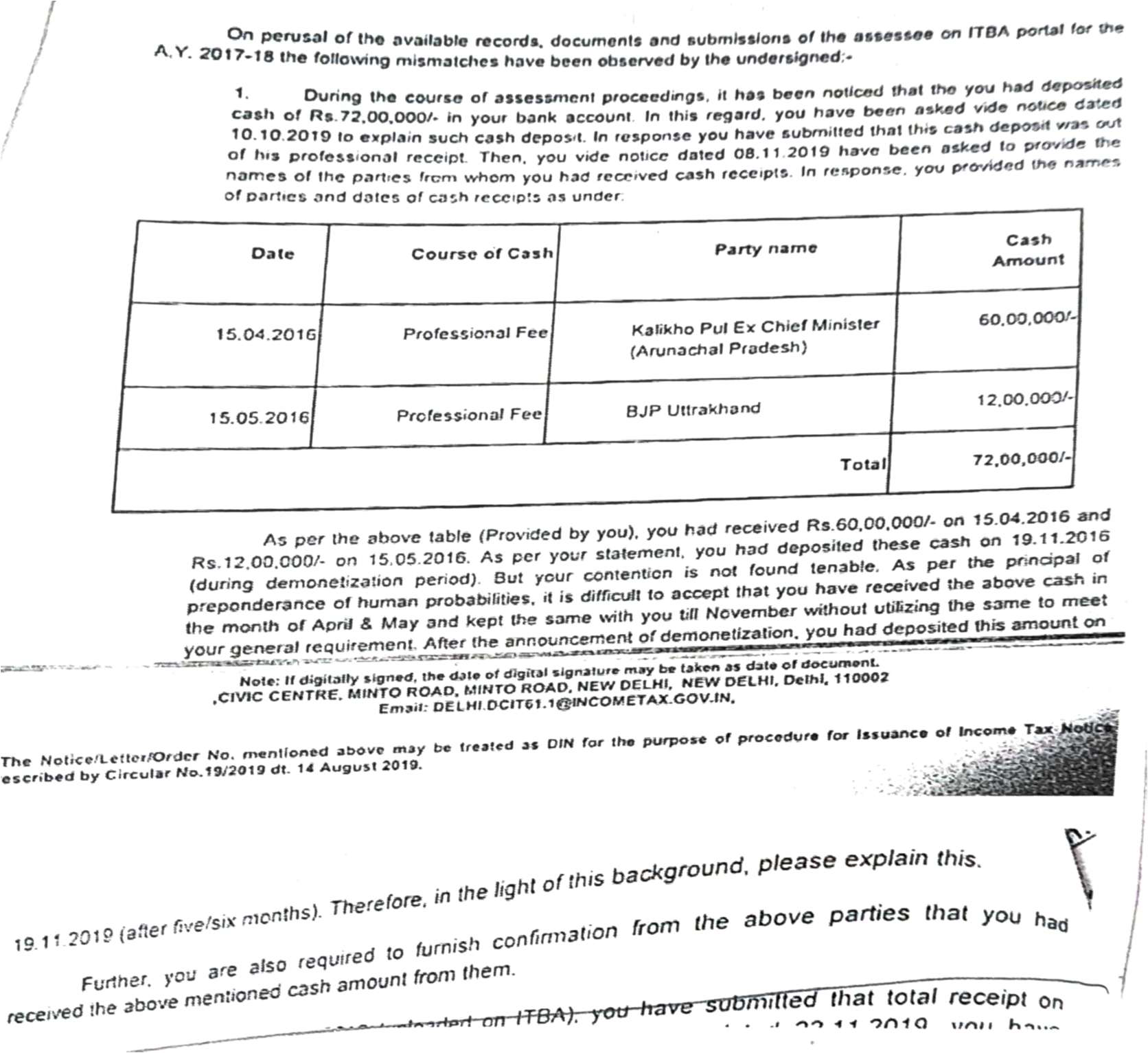 Exhibit reproduced from the original judgment