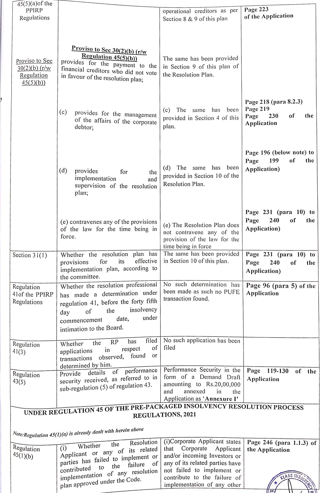 Exhibit reproduced from the original judgment