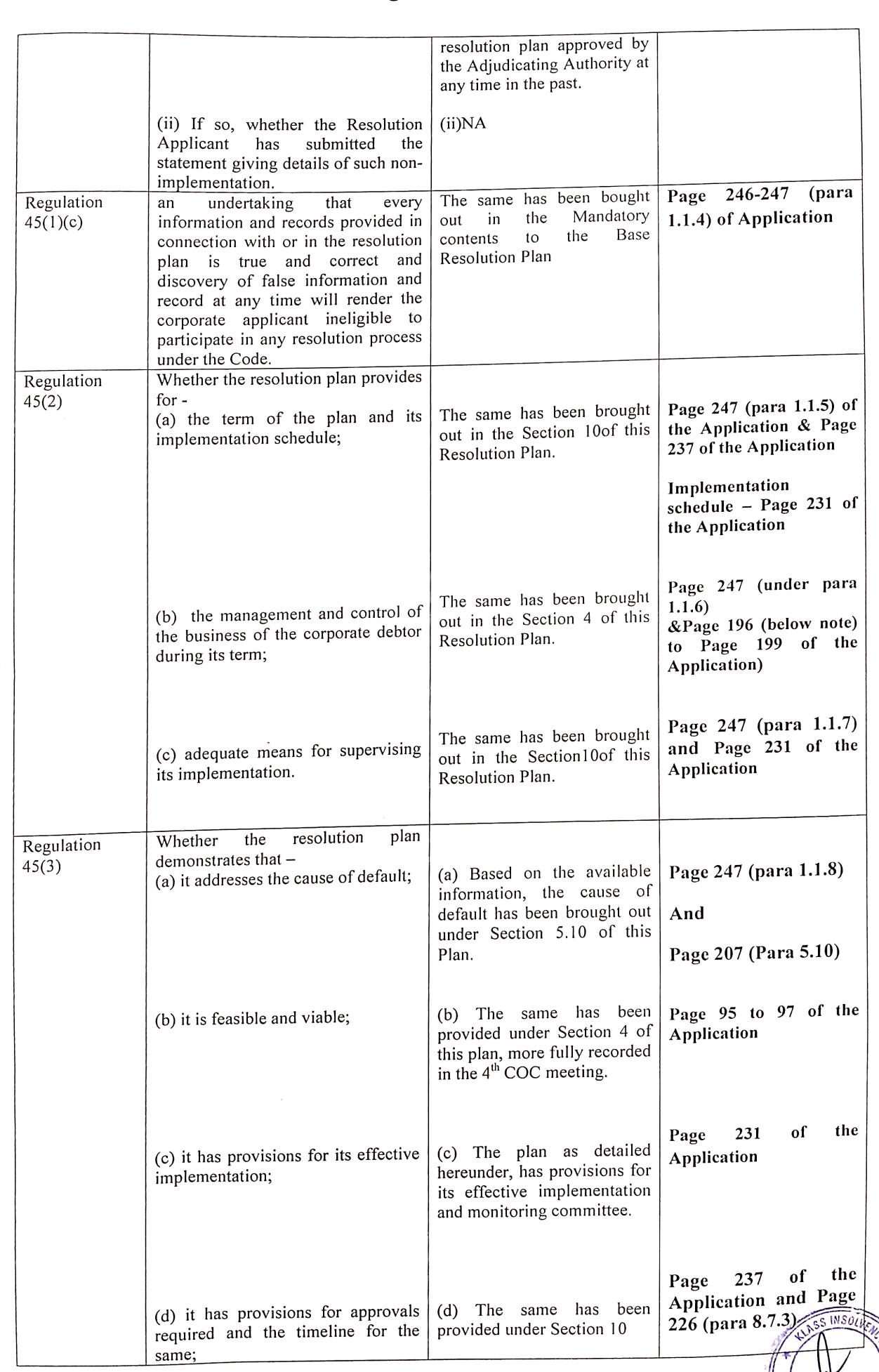 Exhibit reproduced from the original judgment