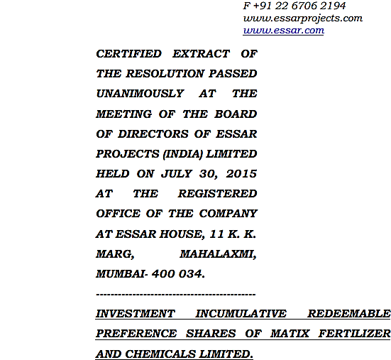 Exhibit reproduced from the original judgment