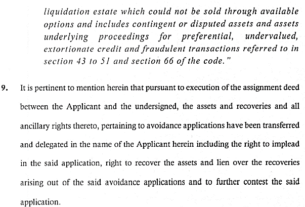 Exhibit reproduced from the original judgment