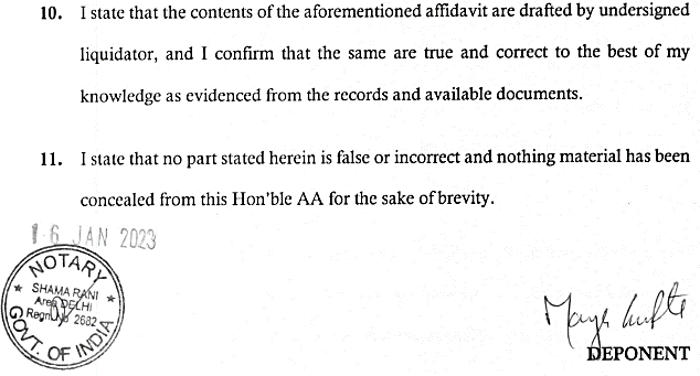 Exhibit reproduced from the original judgment