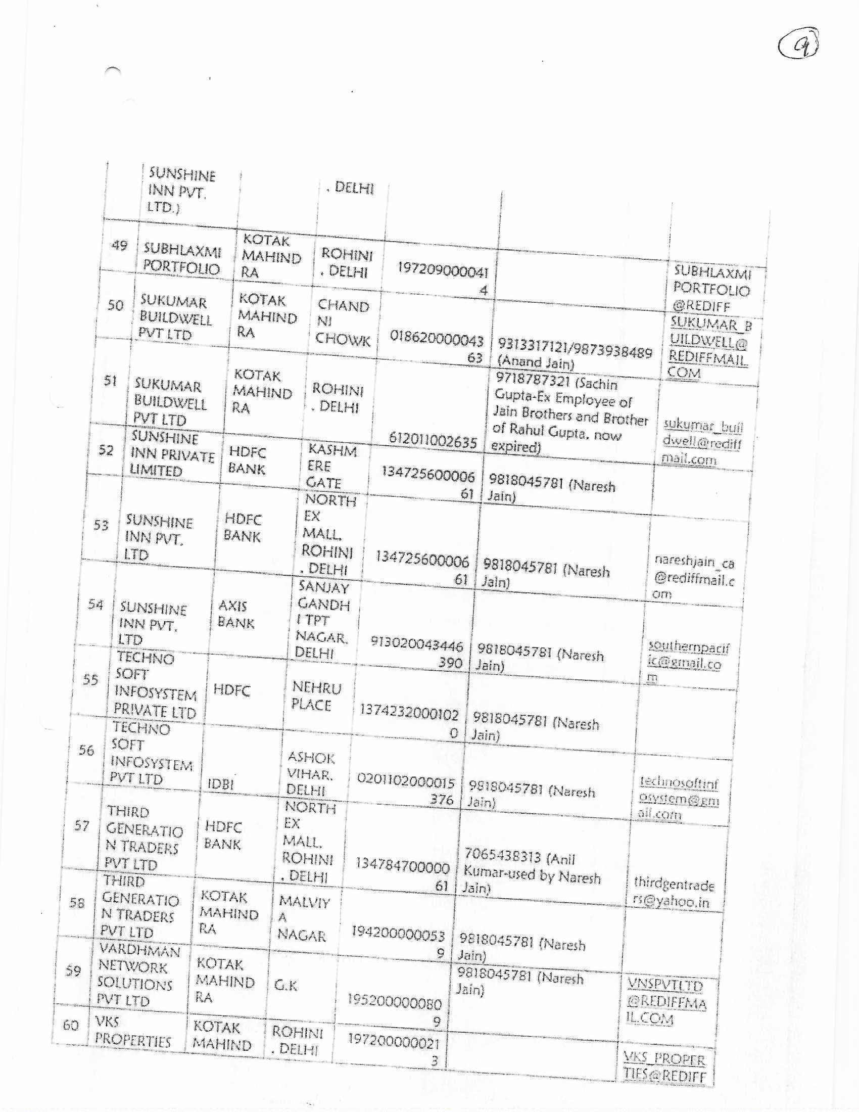 Exhibit reproduced from the original judgment