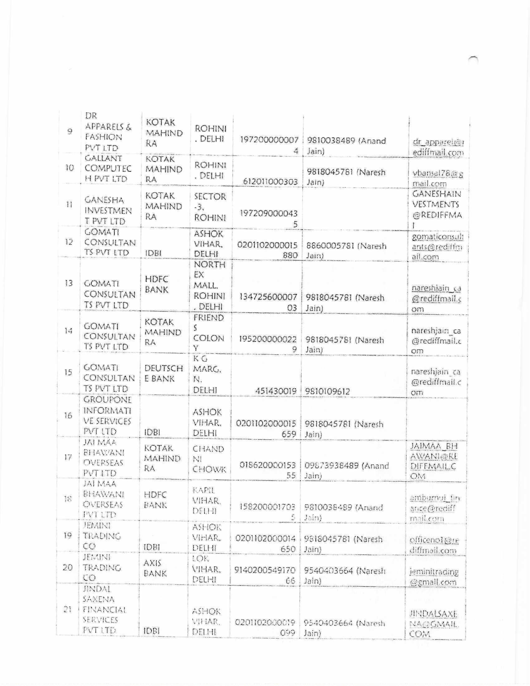Exhibit reproduced from the original judgment