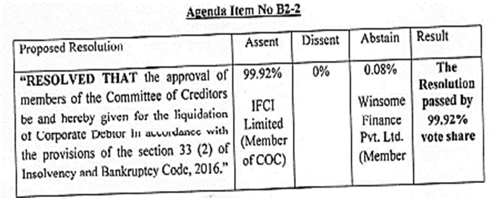 Exhibit reproduced from the original judgment