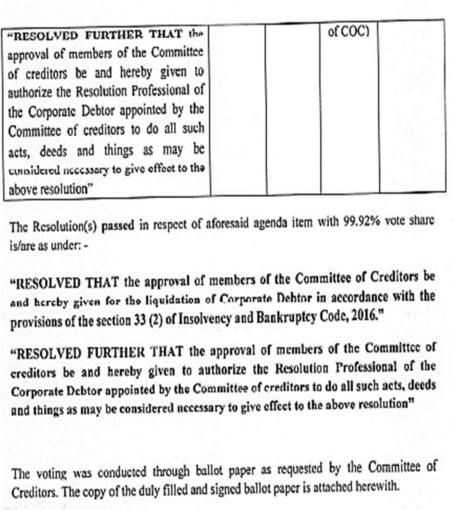 Exhibit reproduced from the original judgment