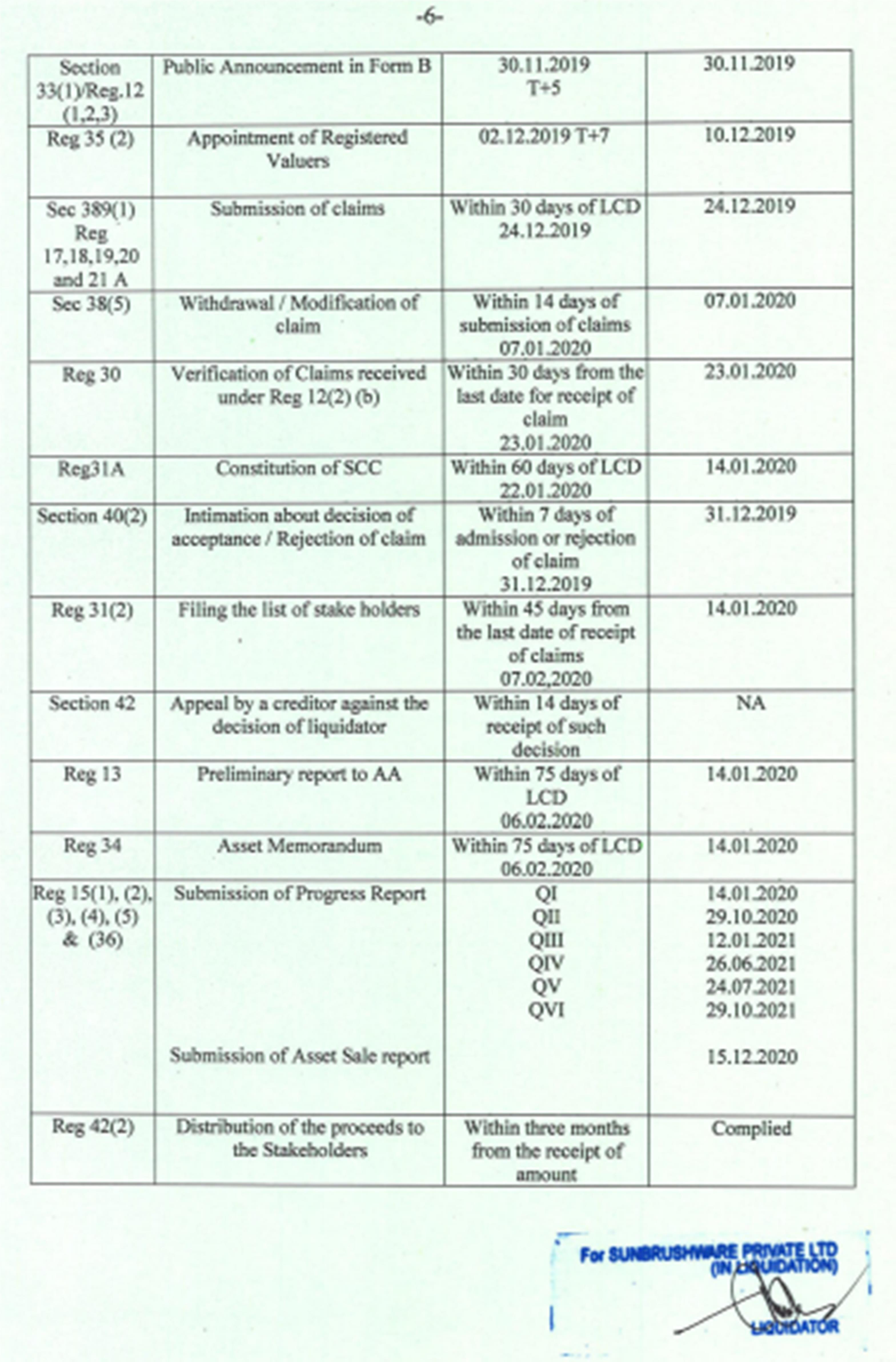 Exhibit reproduced from the original judgment