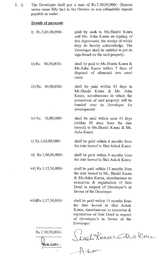 Exhibit reproduced from the original judgment