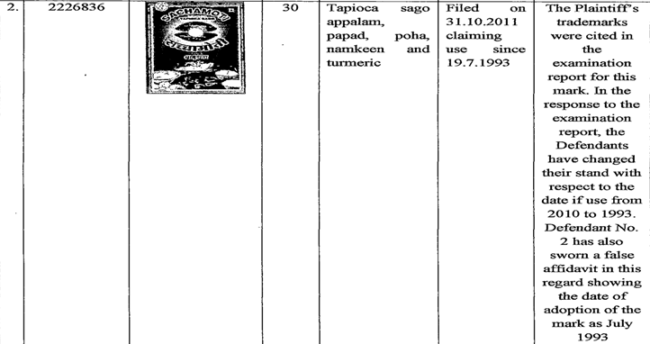 Exhibit reproduced from the original judgment