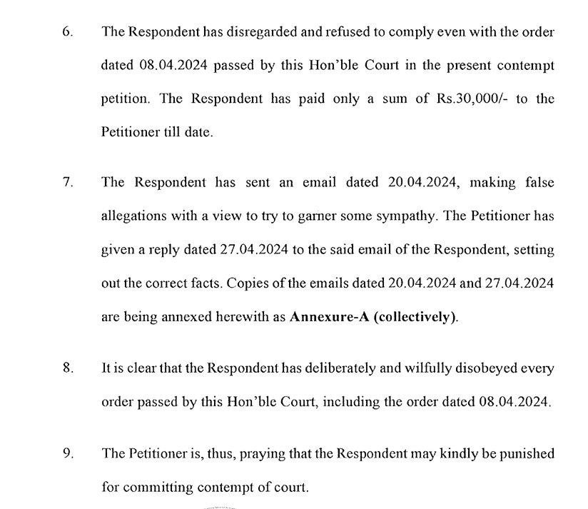 Exhibit reproduced from the original judgment