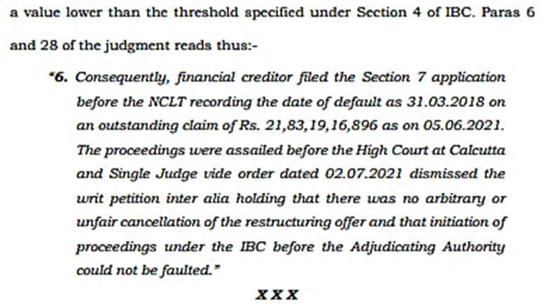 Exhibit reproduced from the original judgment