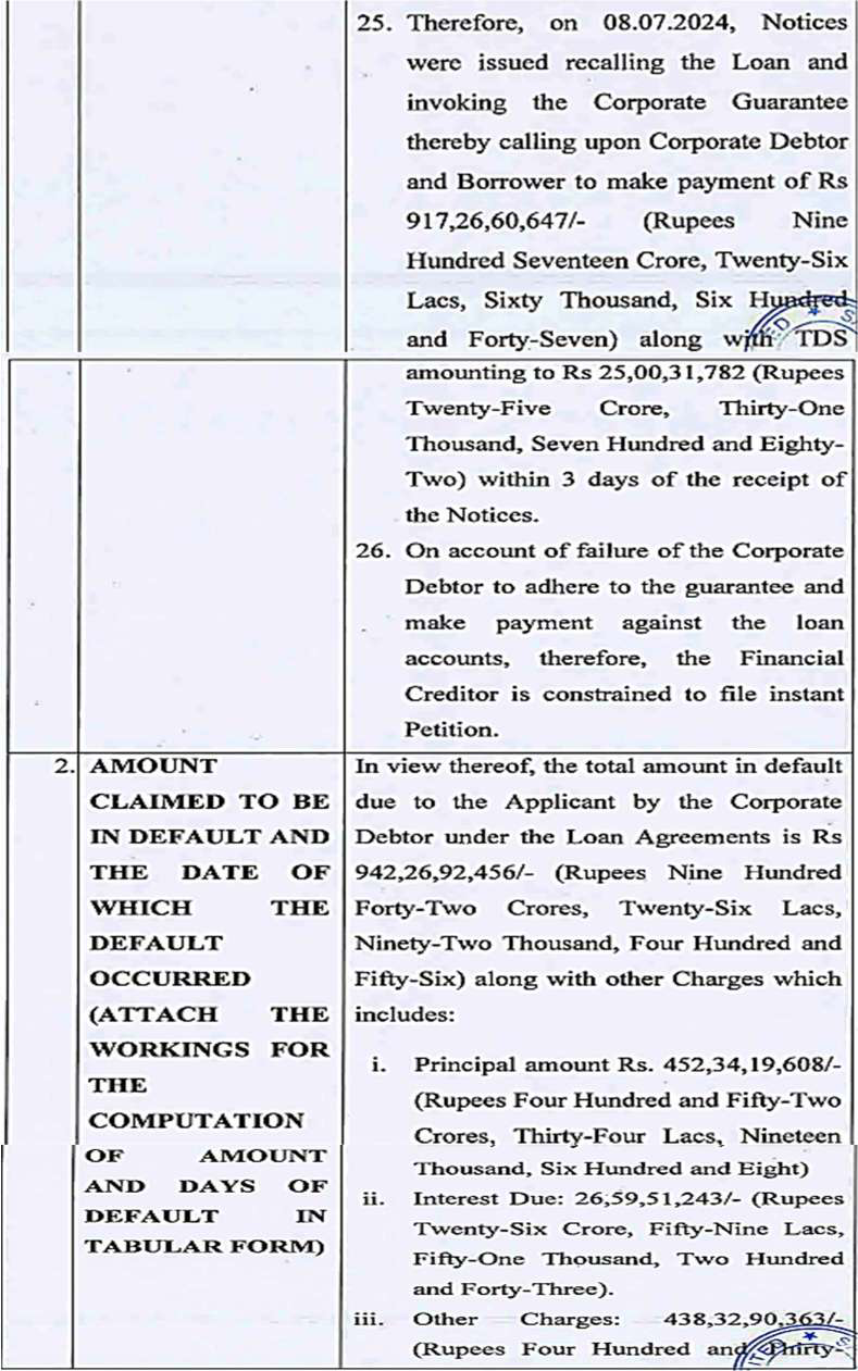 Exhibit reproduced from the original judgment