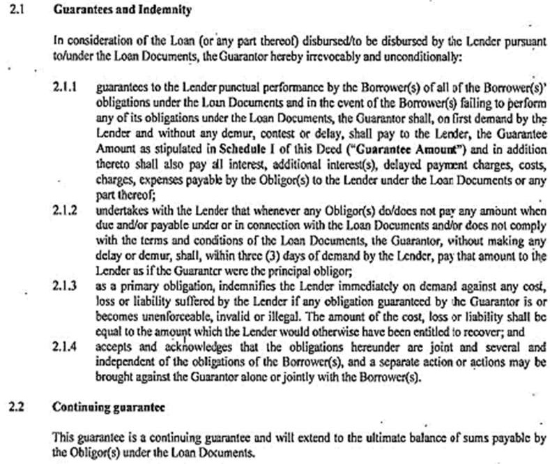 Exhibit reproduced from the original judgment