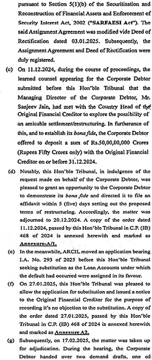 Exhibit reproduced from the original judgment