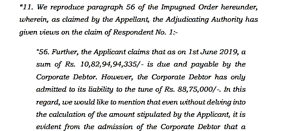 Exhibit reproduced from the original judgment