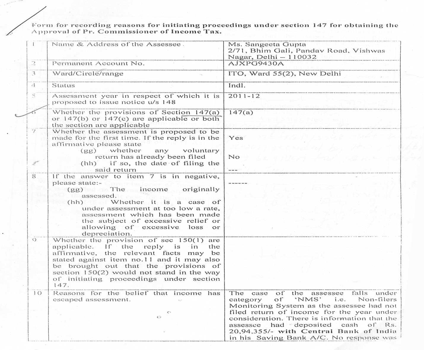 Exhibit reproduced from the original judgment