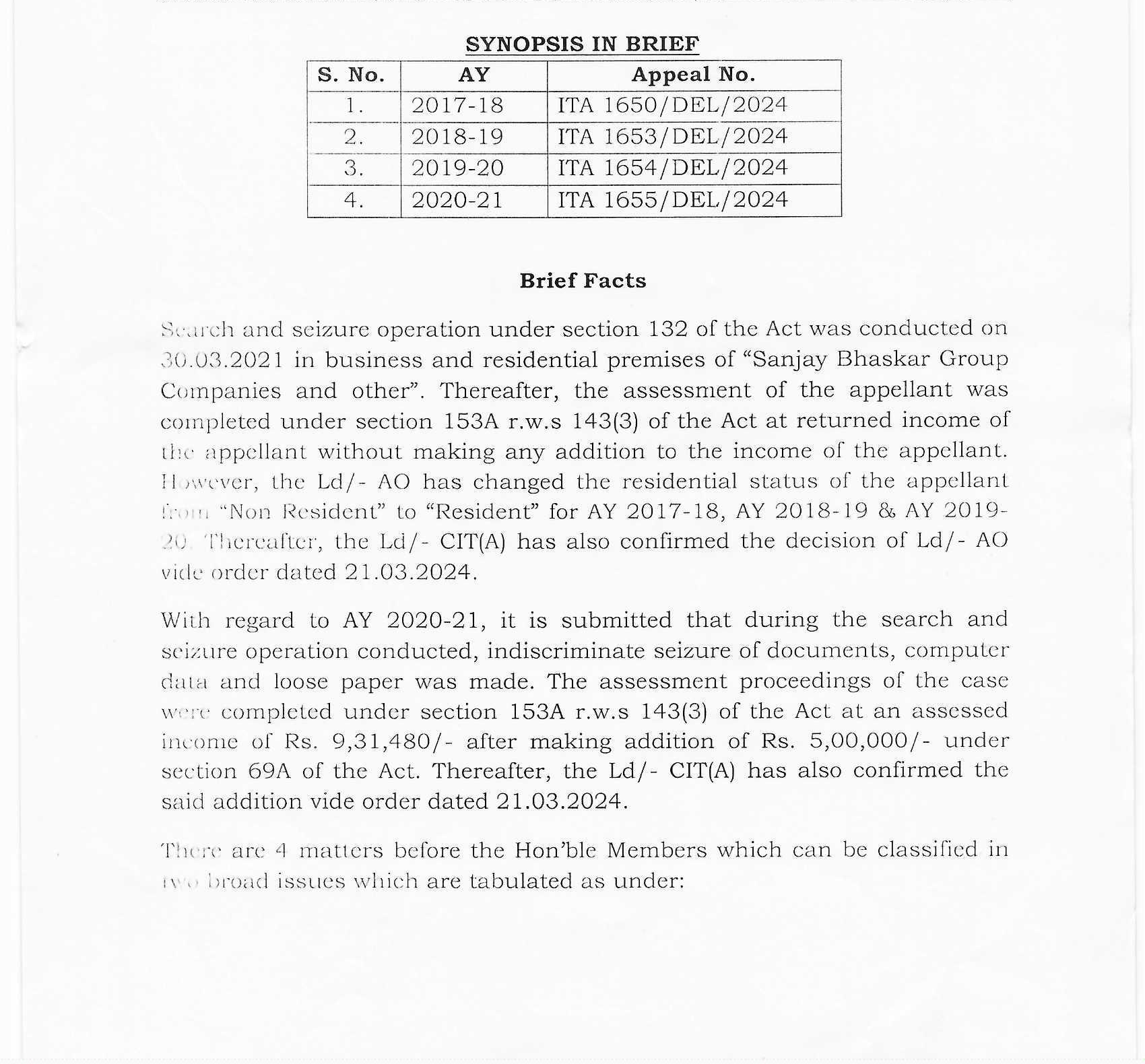 Exhibit reproduced from the original judgment