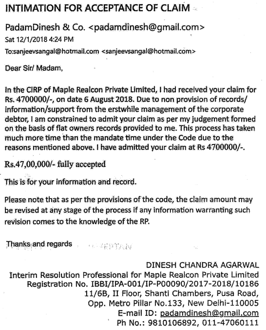Exhibit reproduced from the original judgment