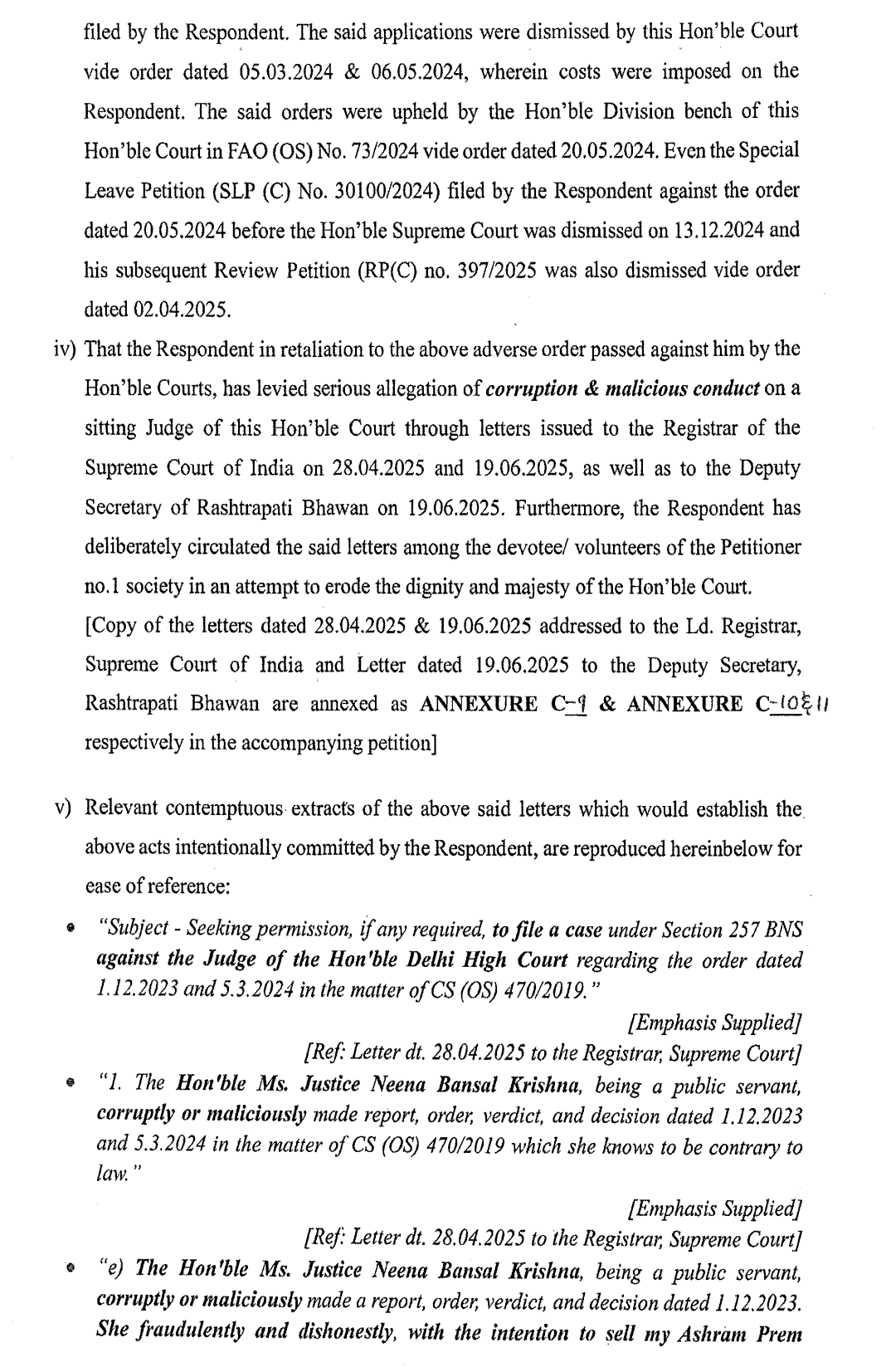 Exhibit reproduced from the original judgment