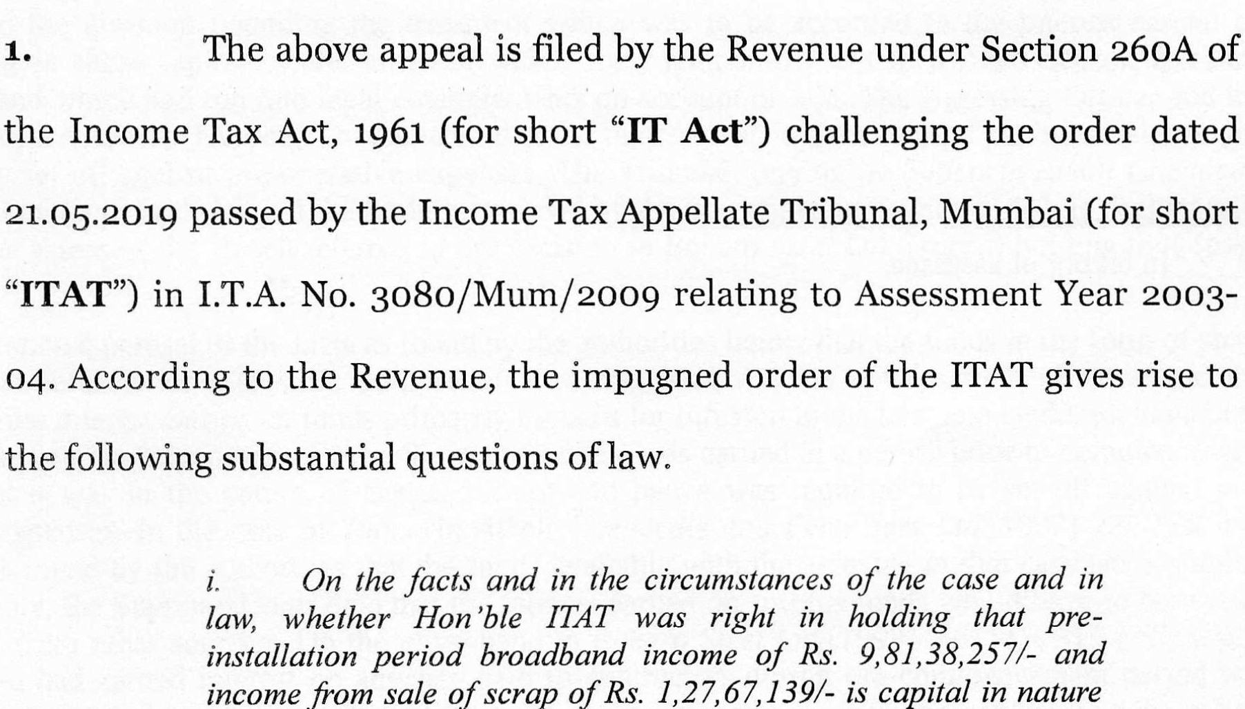 Exhibit reproduced from the original judgment