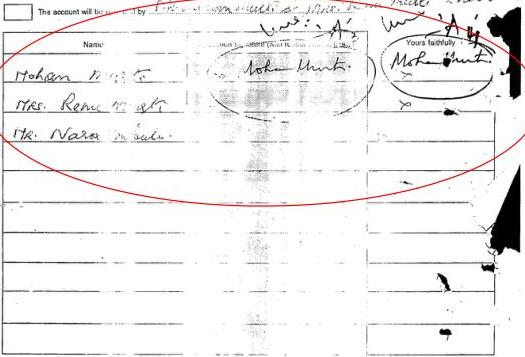 Exhibit reproduced from the original judgment