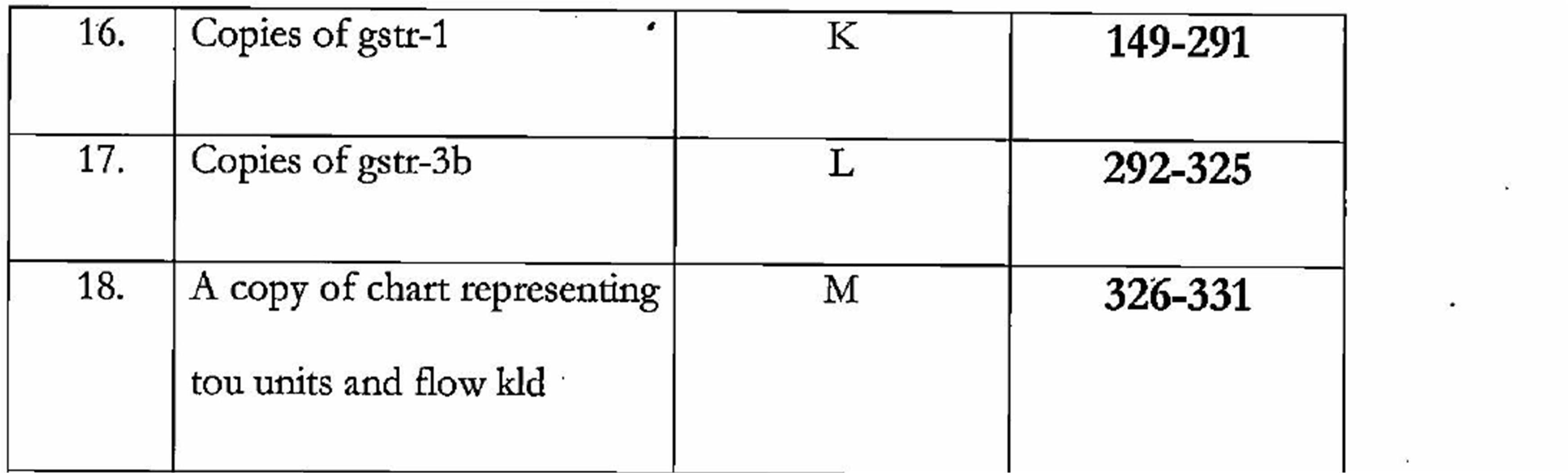 Exhibit reproduced from the original judgment
