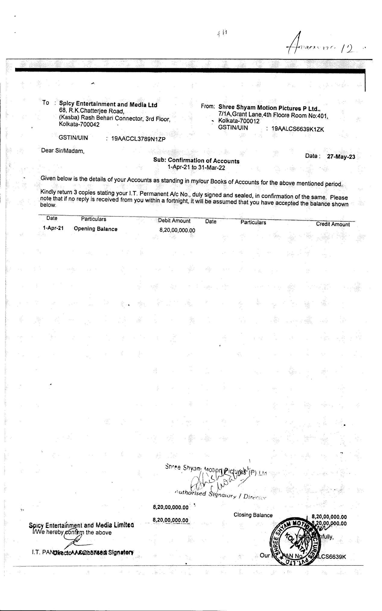 Exhibit reproduced from the original judgment