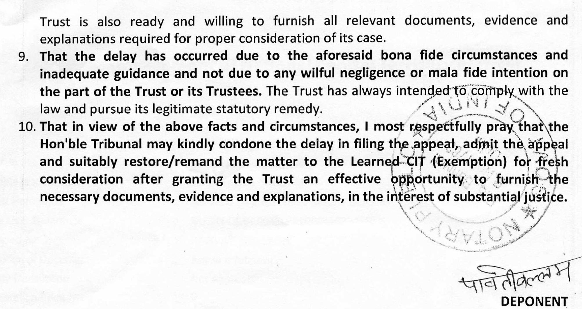 Exhibit reproduced from the original judgment