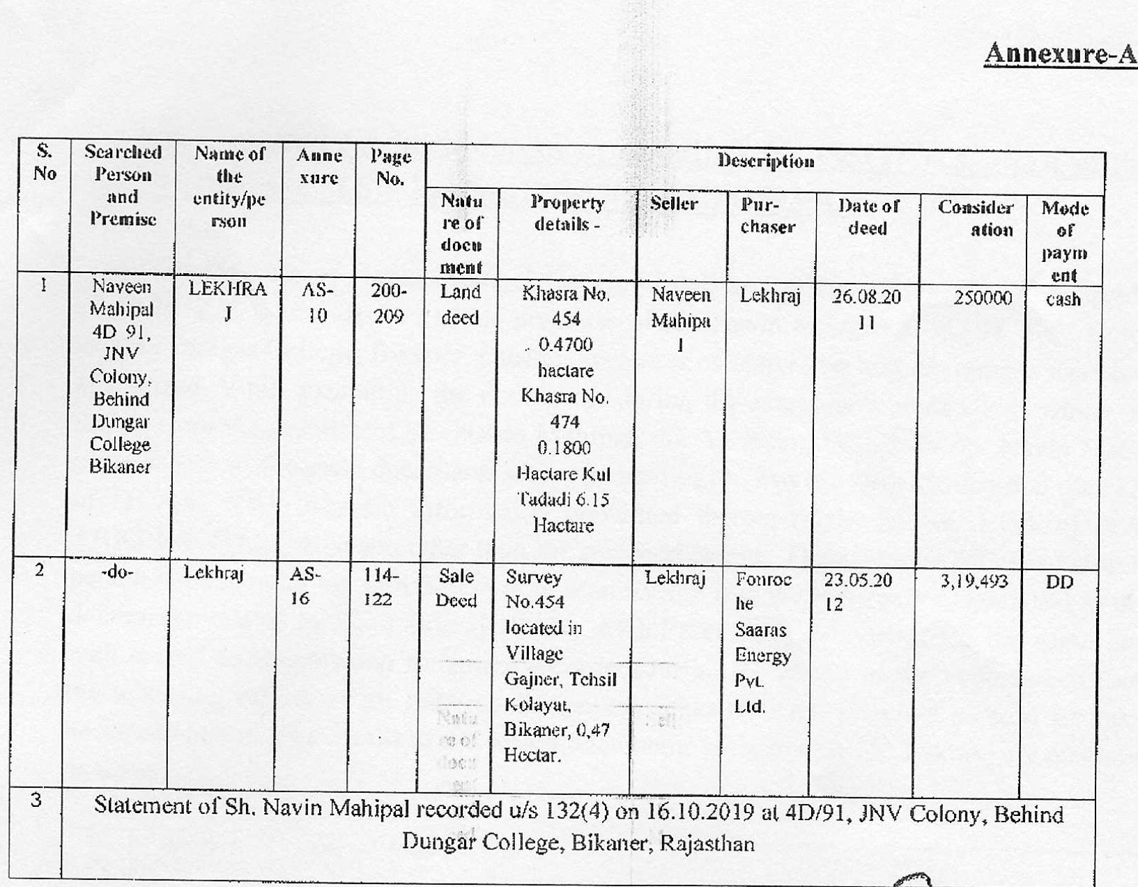 Exhibit reproduced from the original judgment