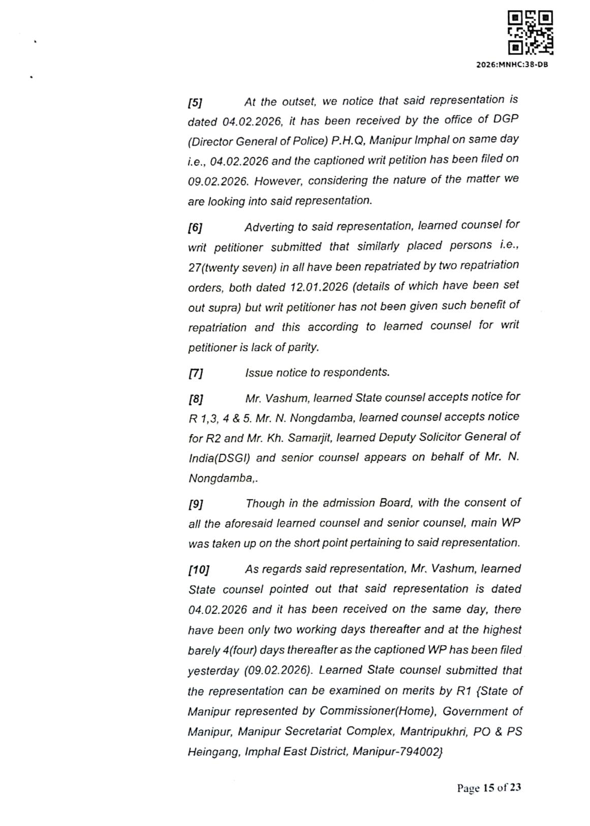 Exhibit reproduced from the original judgment