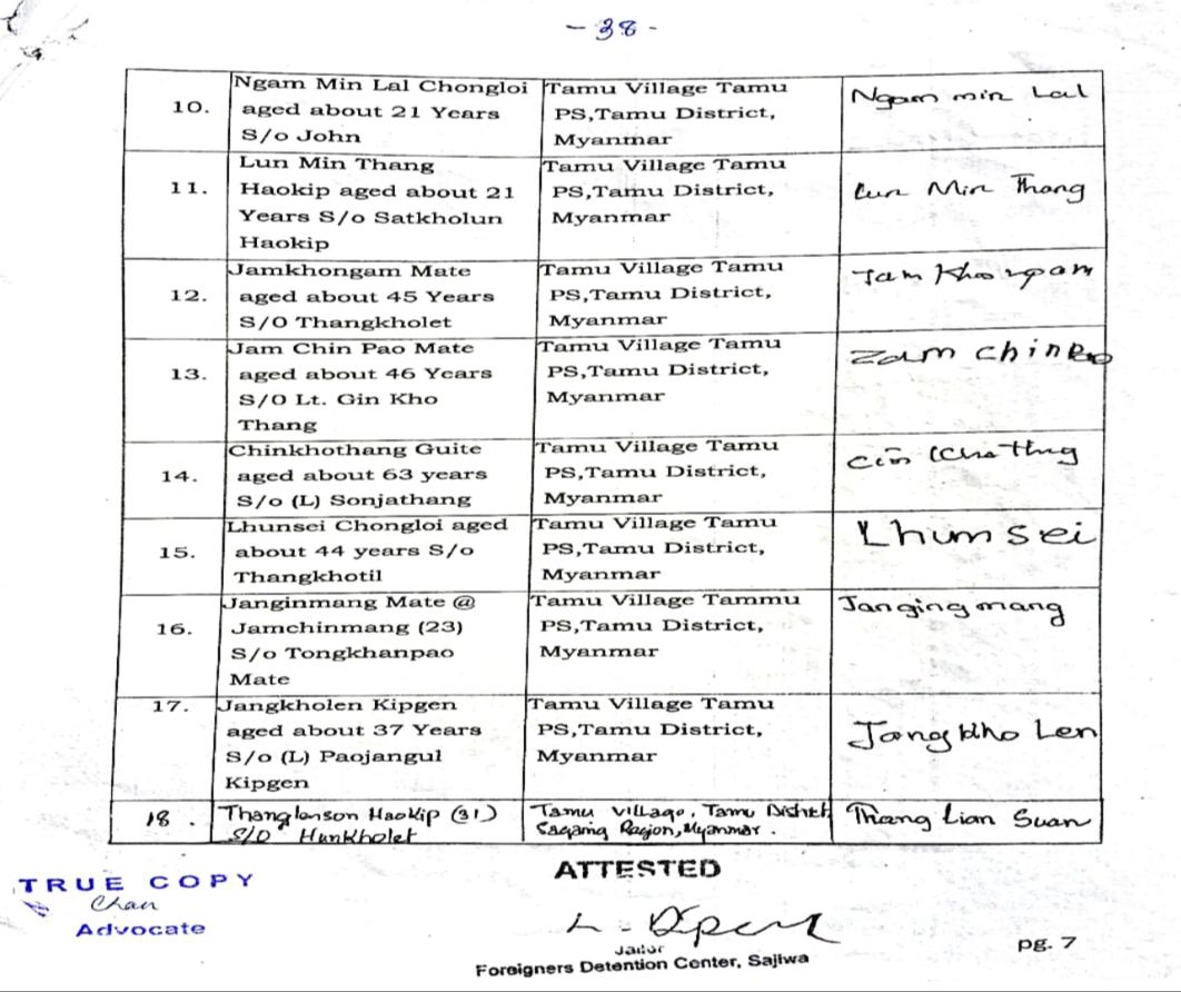 Exhibit reproduced from the original judgment