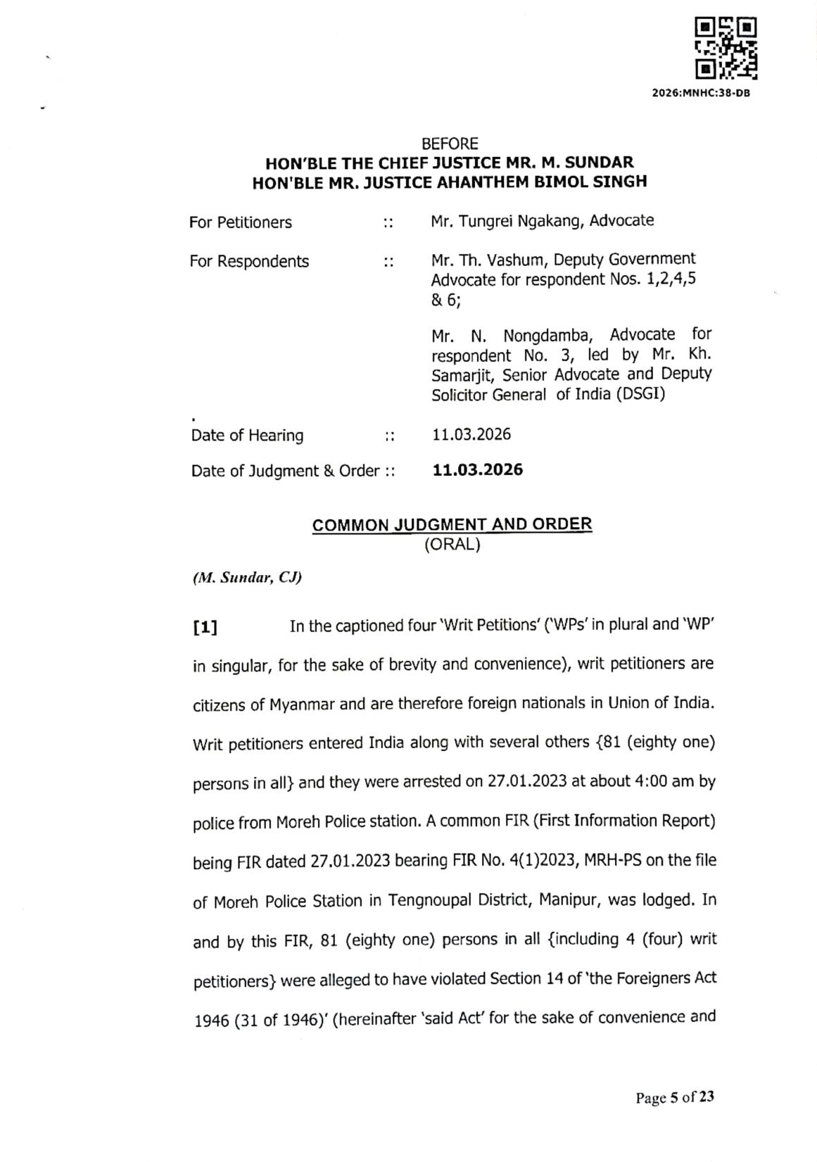Exhibit reproduced from the original judgment