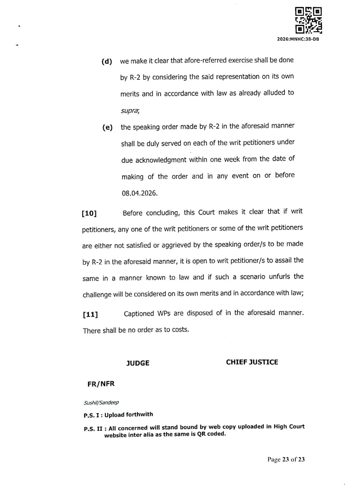 Exhibit reproduced from the original judgment