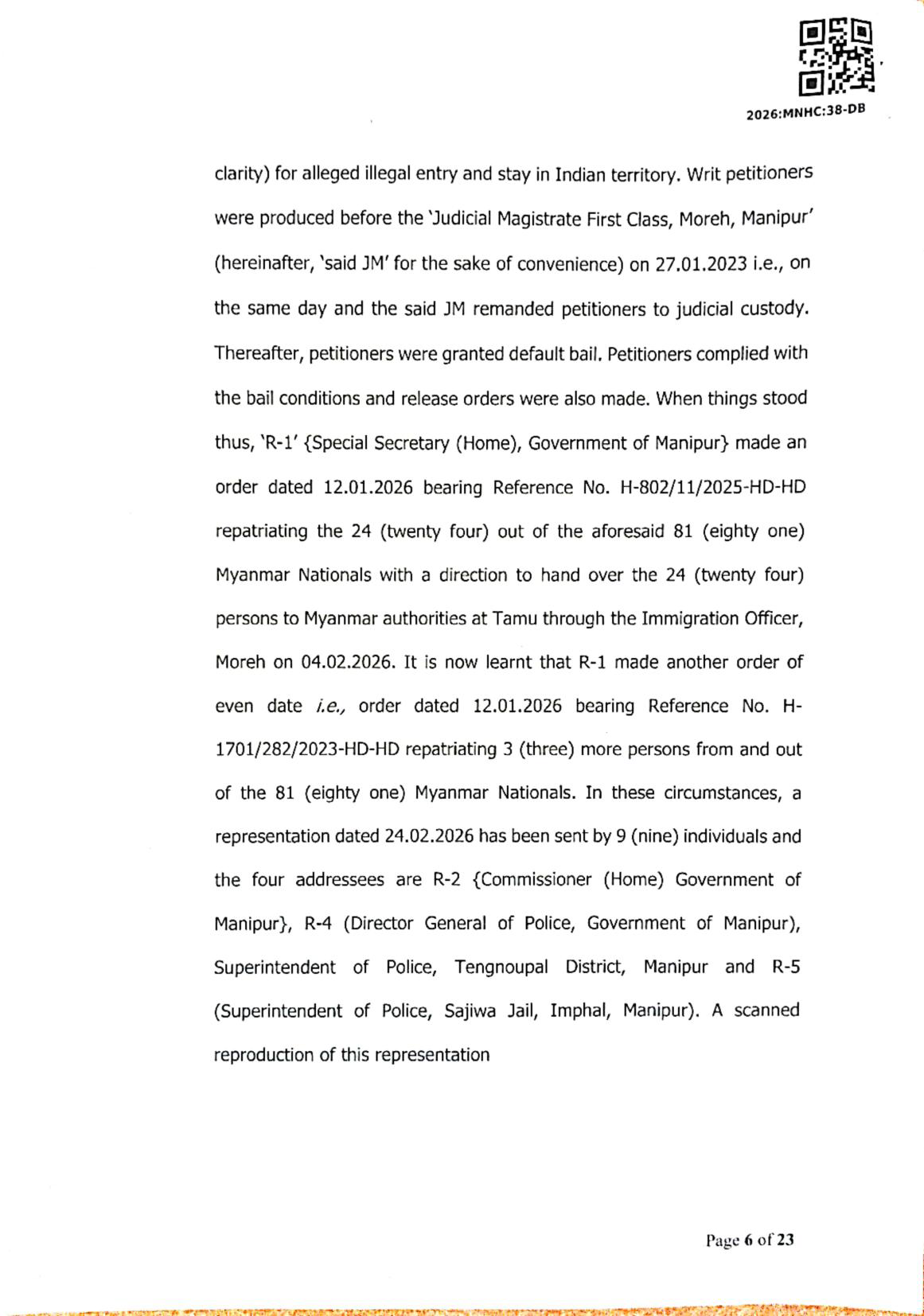 Exhibit reproduced from the original judgment