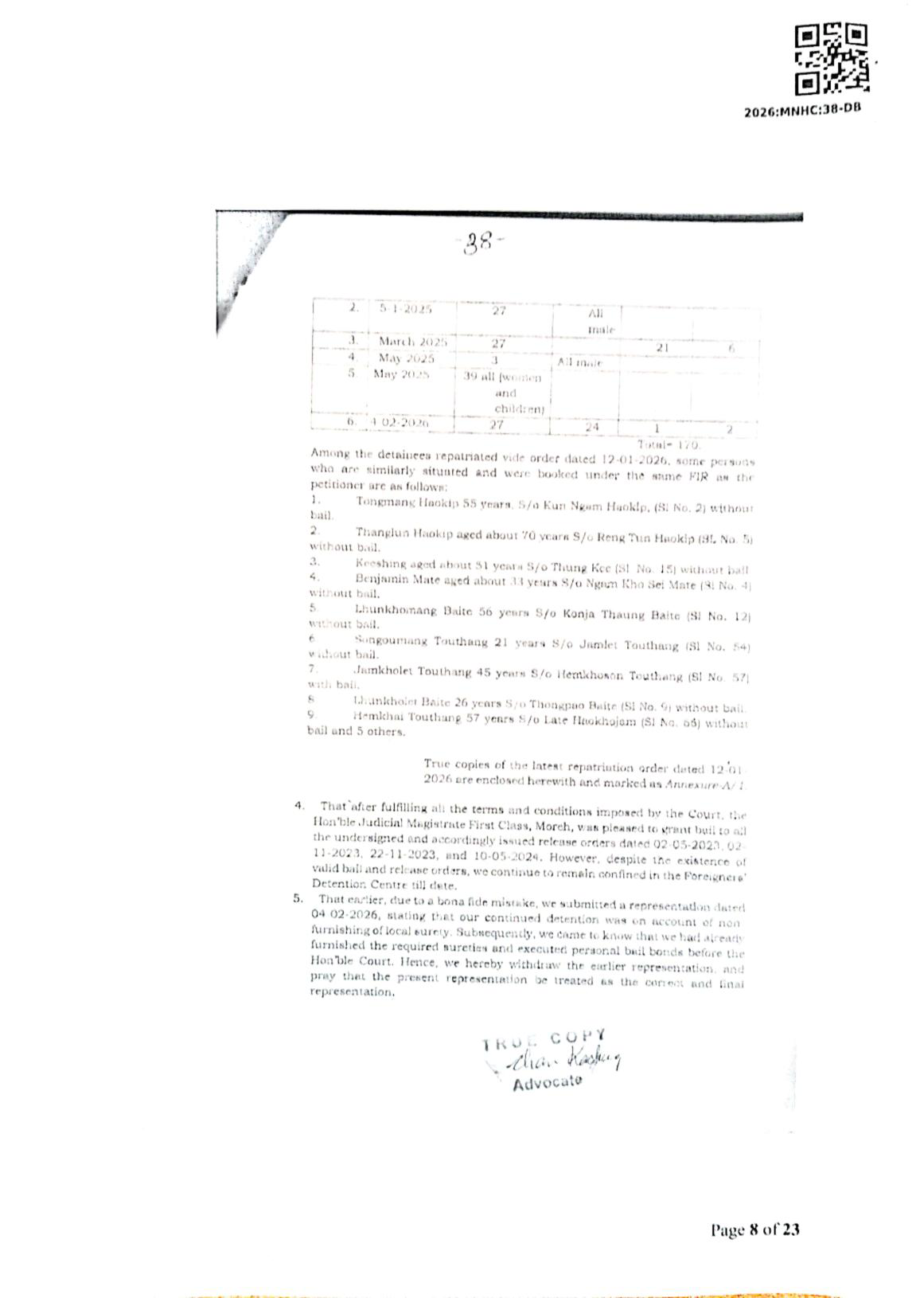 Exhibit reproduced from the original judgment