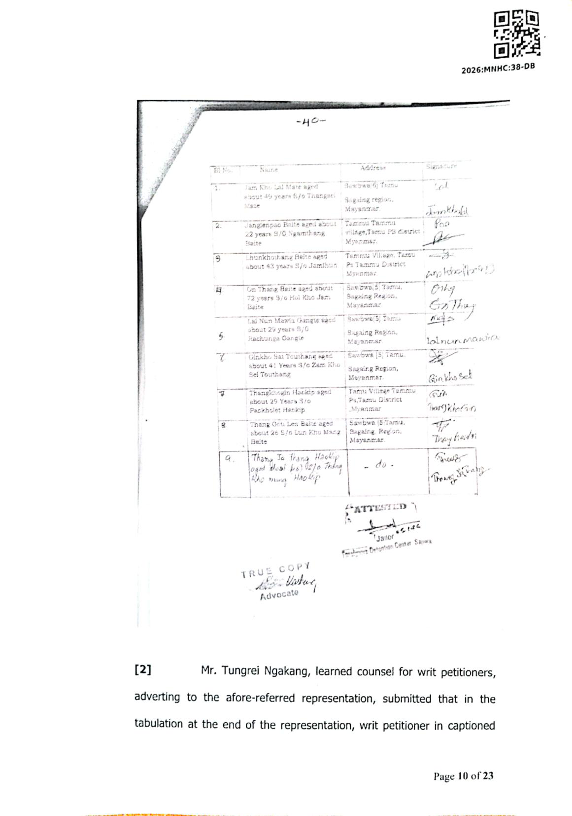 Exhibit reproduced from the original judgment